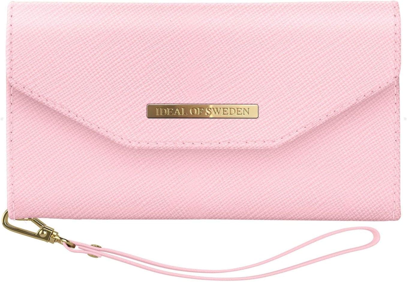 iDeal Of Sweden Mayfair Clutch for iPhone X & XS (Pink, Detachable Strap, Magnetic Phone Case w/Card Slots)