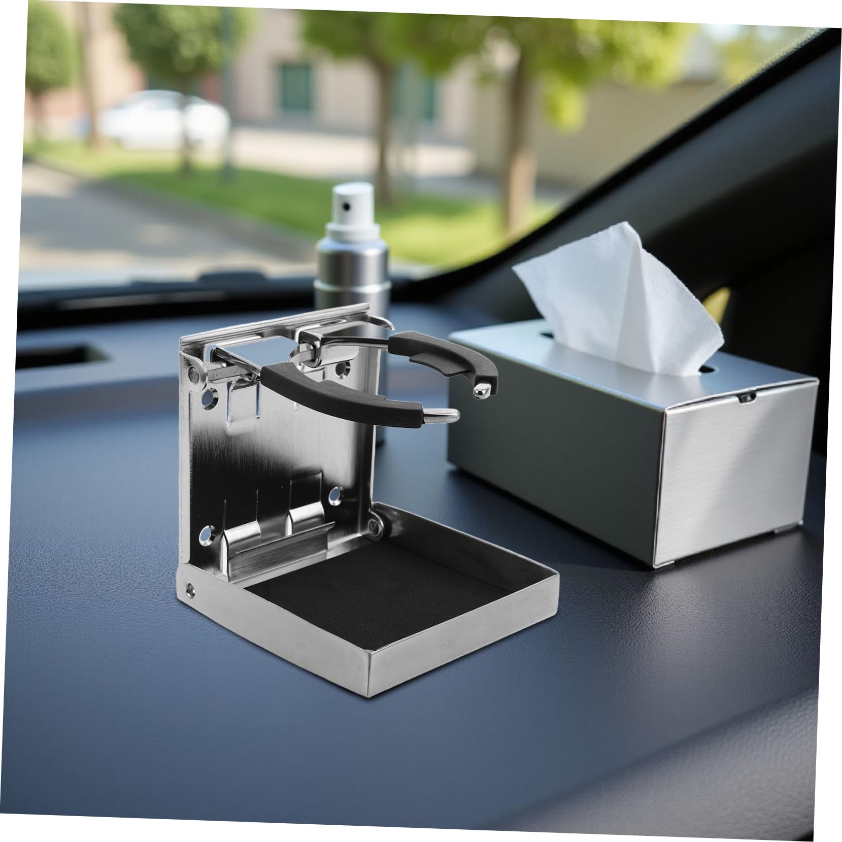 VICASKY Porte-gobelet Pliable et Réglable pour Tasses et Bouteilles pour Camping-Cars Bateaux et Caravanes avec Installation Facile