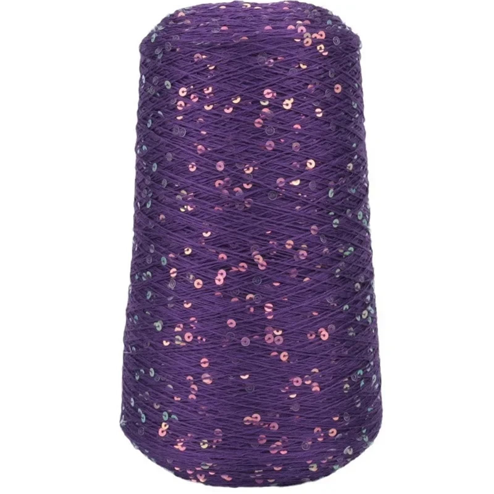 Hilos para Crochet Hilo de lentejuelas 500g, hilo cuentas seda, Tencel colorido tejido a mano, ropa DIY, chal, bufanda, ganchillo, 4Km/barril(Color 30)