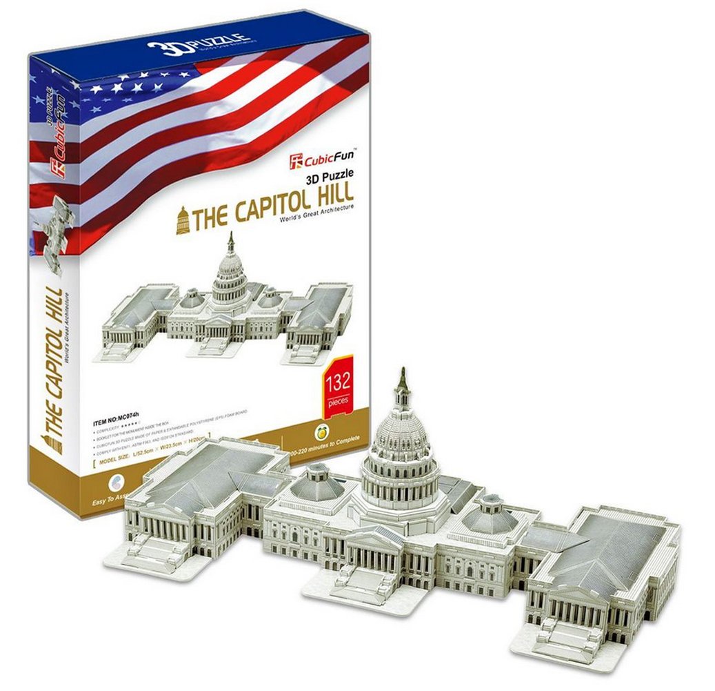 CubicFun 3D Puzzle Capitol Hill assembled model