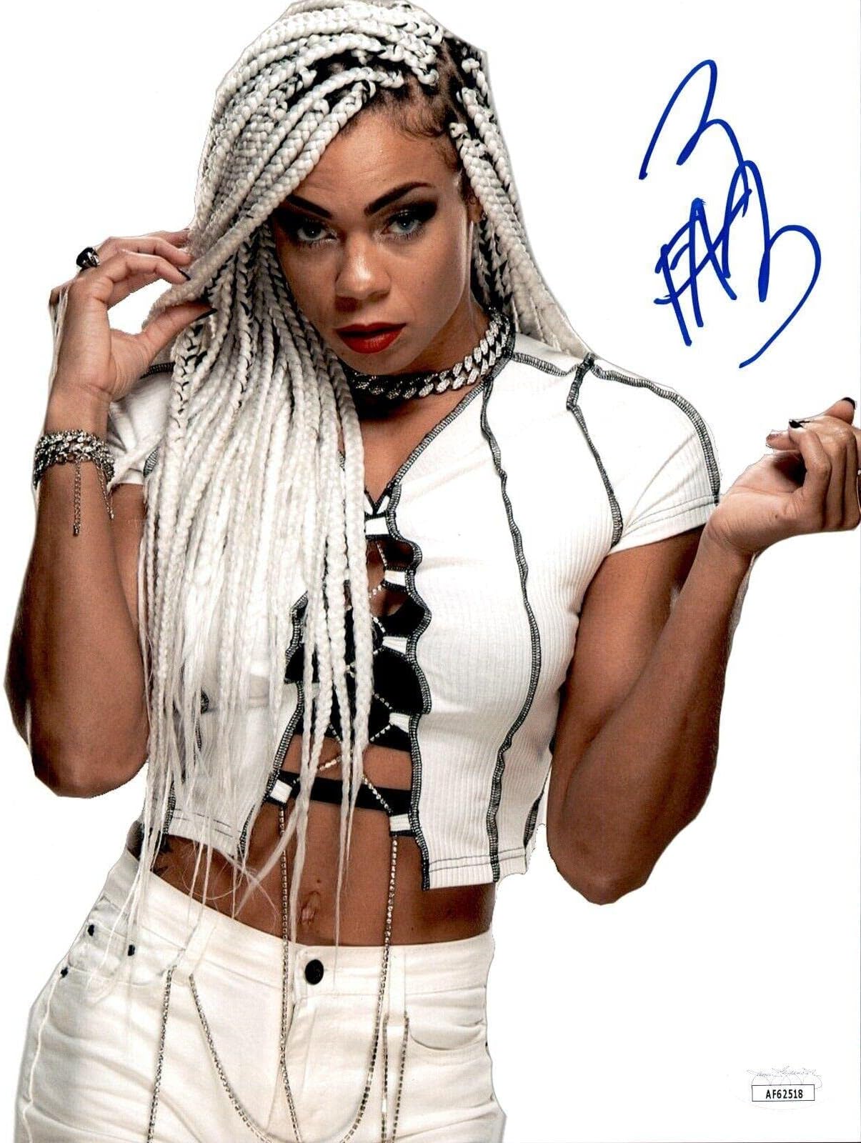 B-Fab Signed WWE SmackDown 8x10 Photo JSA COA Hit Row - Autographed Wrestling Photos
