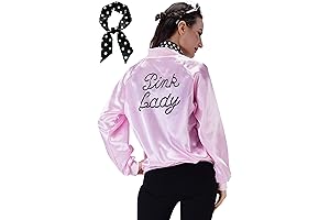 Vintage Women's Pink Polka Dotted Satin Jacket: A Blast from the Past