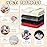 Frienda 4 Pcs Baby Fuzzy Blanket Fluffy Baby Blanket for Boys Girls Soft Warm Infant Newborn Toddler Receiving Nursery Bed Supplies, 32 x 24 Inch(Red Black Color)