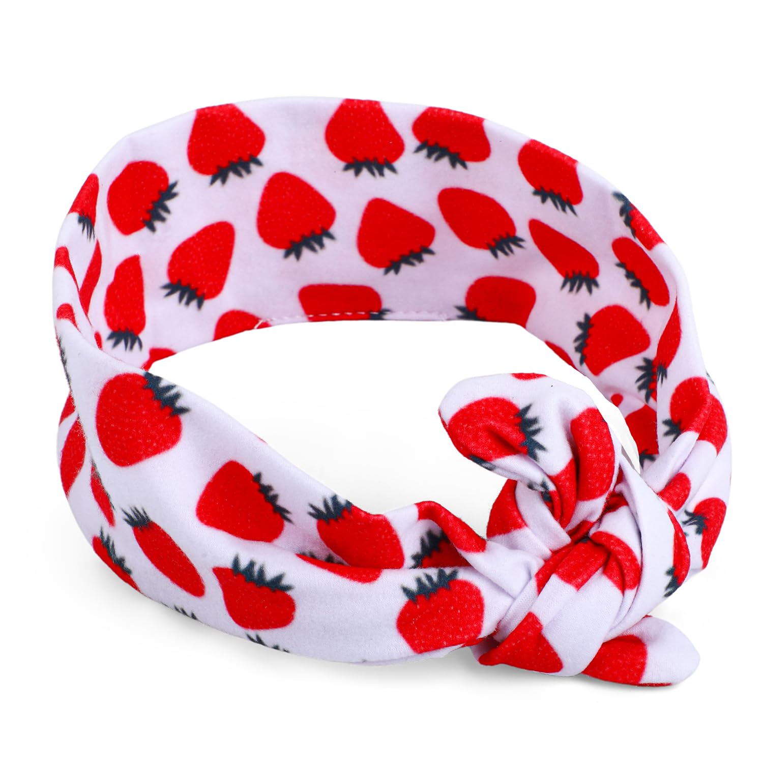 Baby Moo Berry Bow Knot Headband - Red