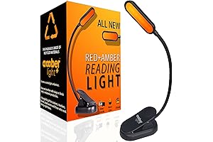 Amber Reading Light & Red Light Therapy