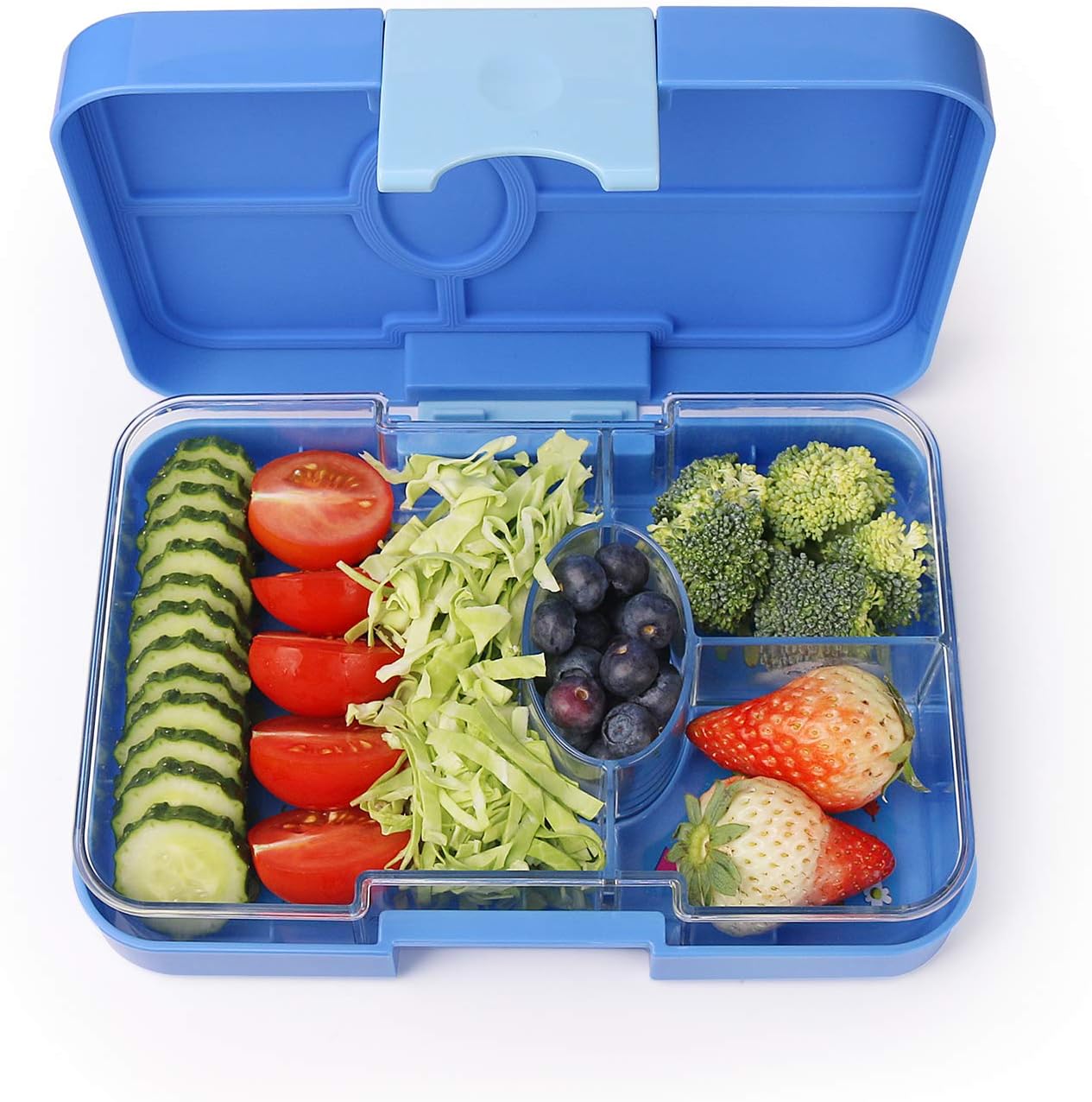 Leakproof Kids Lunch Box, 4-Compartment Bento Box for Kids, BPA-Free, School Lunch Container for Boys Girls, Children Travel On-the-Go Meal Prep and Snack Packing Food Storage Containers