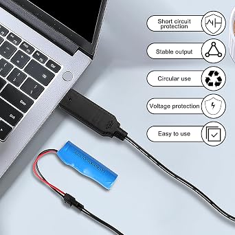 Drone USB Charger Cable for 3.7V Lipo Battery SM-2Pin Plug
