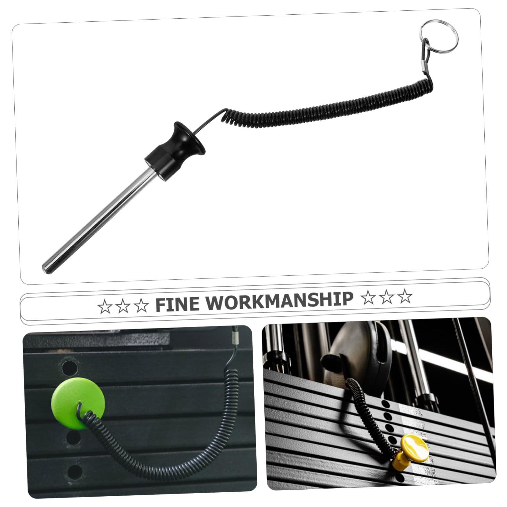 BESPORTBLE 3pezzi Loading Pin Holder per Pesi da Palestra Accessorio Fitness per Allenamenti di e Riscaldamento Casa e Palestra