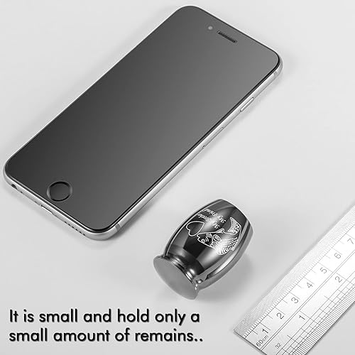 Miniatura 2 de Urnas pequeñas de cremación de 1.6 pulgadas de alto, hecha a mano, hermosa urna de recuerdo para funeral, urnas decorativas pacíficas para cenizas