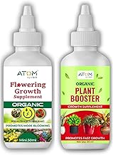 Combo of Fast Flowering & Blooming Enhancer Supplement (Pack of 1) + Plant Growth Supplement Growth Booster (Pack of 1) - Organic liquid bio Fertilizer