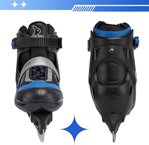 Miniatura 3 de Patines de Hielo Ajustables para Niños: Patines de Hockey sobre Hielo para Niño, Niña, Principiante, Juvenil, Junior, Adecuados para Exteriores