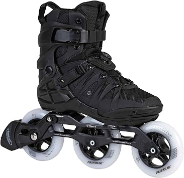 Premium Fitness Inline Skates with Softboot Comfort and Precision Control in Black Phuzion Argon KPU PDS by Powerslide
