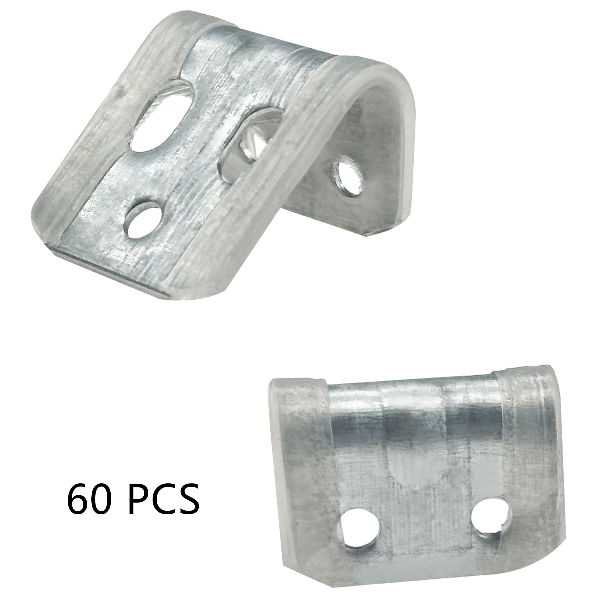 60 PCS Sofa Spring Clips, Spring Clamps for Sofa Installation and Repair, Silver - Image 2