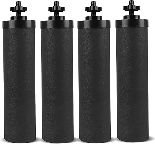 SUPERBDACC Reemplazo del filtro de agua flujo controlado por gravedad reemplazo de bloque de carbono para sistema BB9-2 Berkey Black compatible con