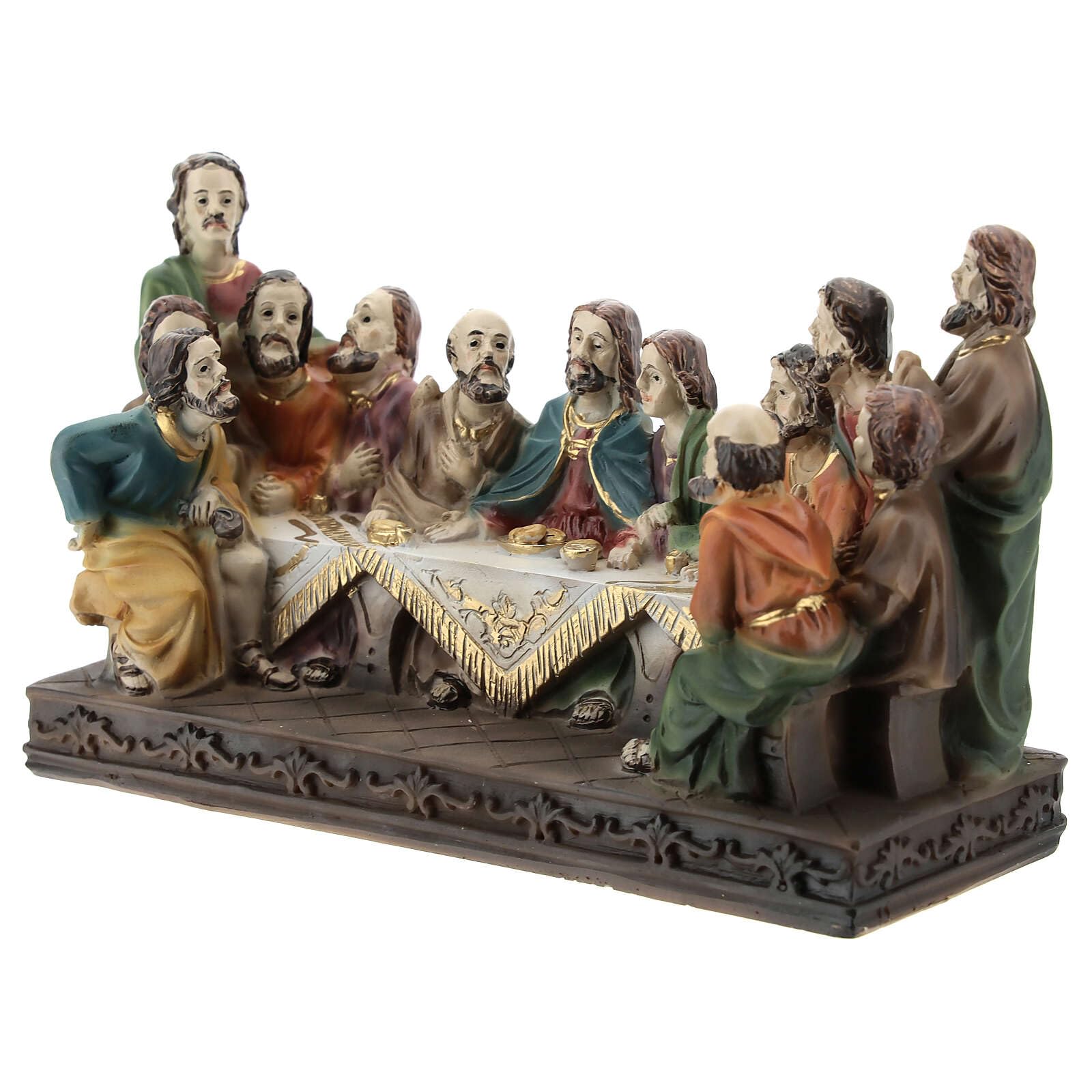 Holyart Statue in resina e PVC: Ultima Cena composizione resina 10x15x5 cm
