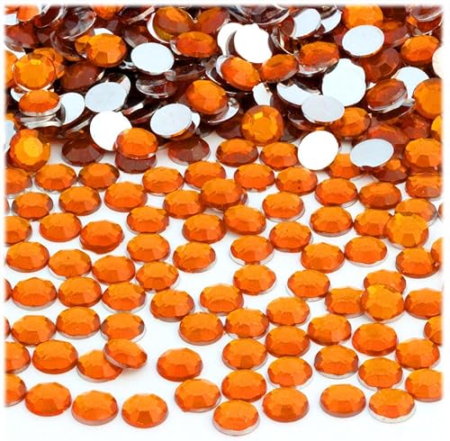 Miniatura 8 de The Crafts Outlet 1,000 diamantes de imitación redondos de 0.276 in - 34ss con parte trasera plana rojo rubí rojo