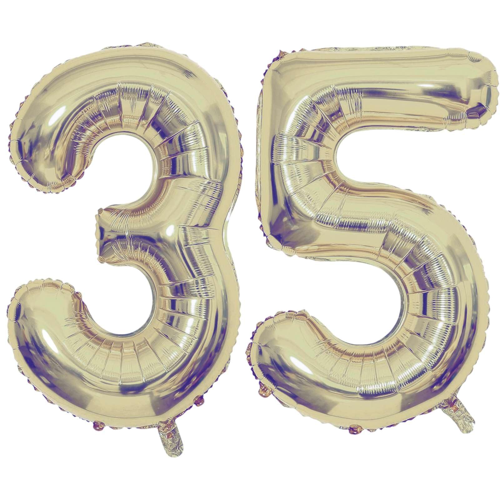 Champagne Gold Number Balloons - 40 Inch -8 Champagne Gold Number Balloons - 40 Inch -8