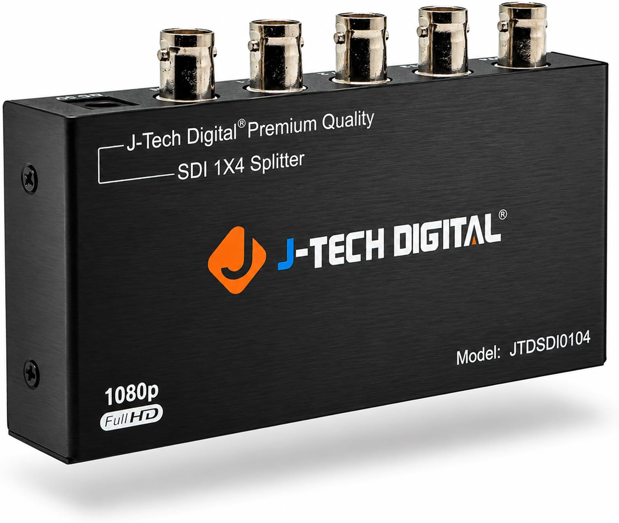 J-Tech Digital SDI Splitter | 1 Input, 4 Outputs | Supports 1320ft. | Compatible with SD, HD, 3G-SDI for Cameras, Monitors
