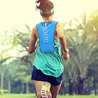 Vista 6 de INOXTO Chaleco de Hidratación para Correr Mochila, Paquete Ligero Aislado con Bolsa de Vejiga de Agua de 1.5L Mochila de Día para Senderismo