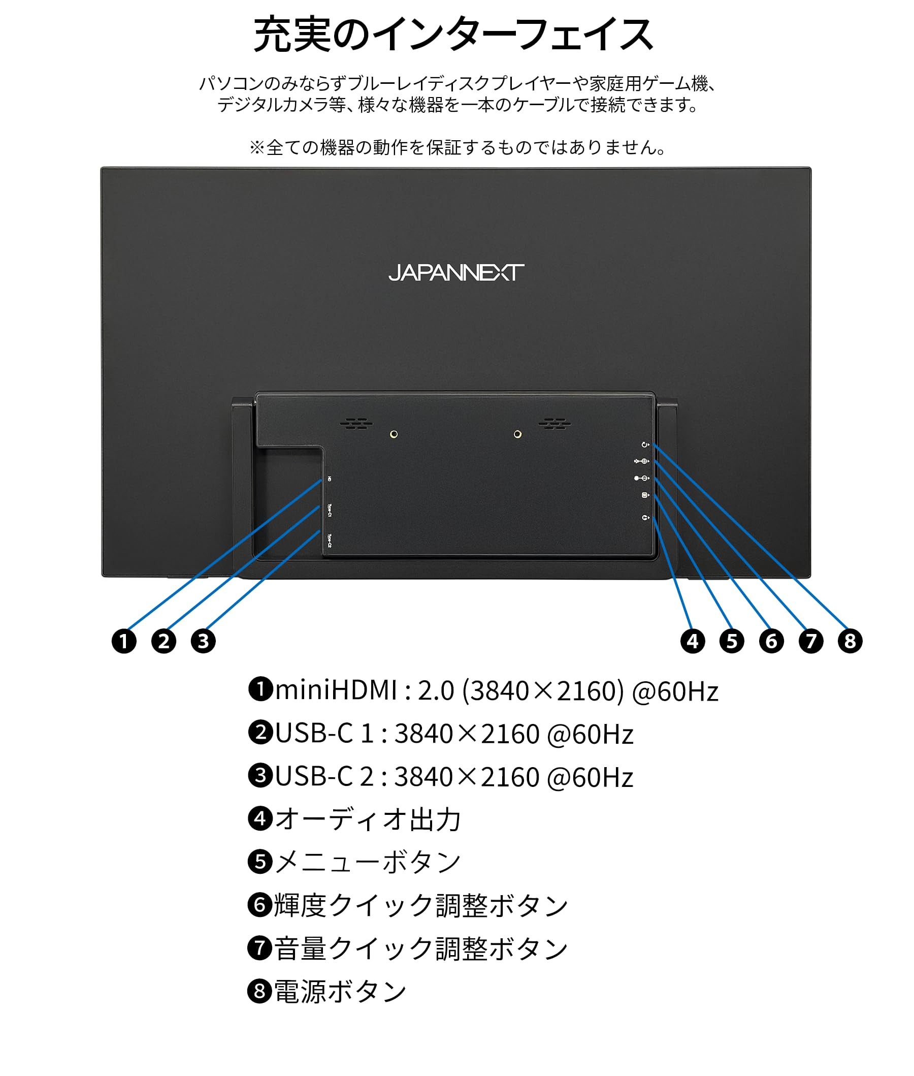 Amazon.co.jp: 【ECサイト限定】JAPANNEXT 18.4インチ IPSパネル搭載