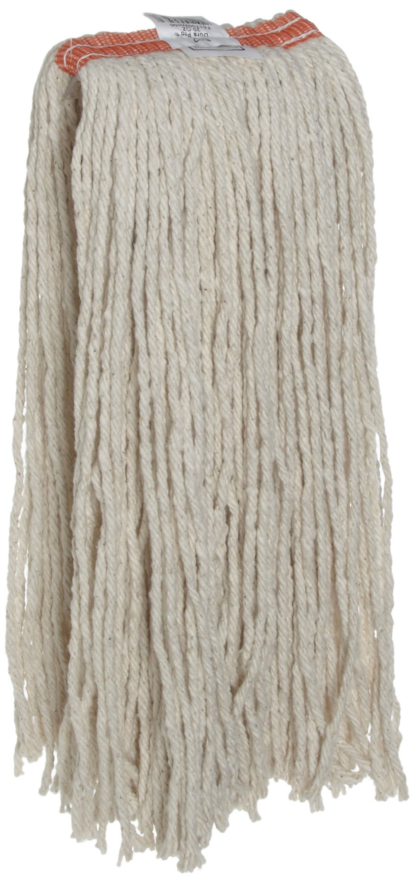 Rubbermaid Commercial Premium Cut-End Blend Mop, 20-Ounce Size, 1-Inch Orange Headband, White (FGF51700WH00)