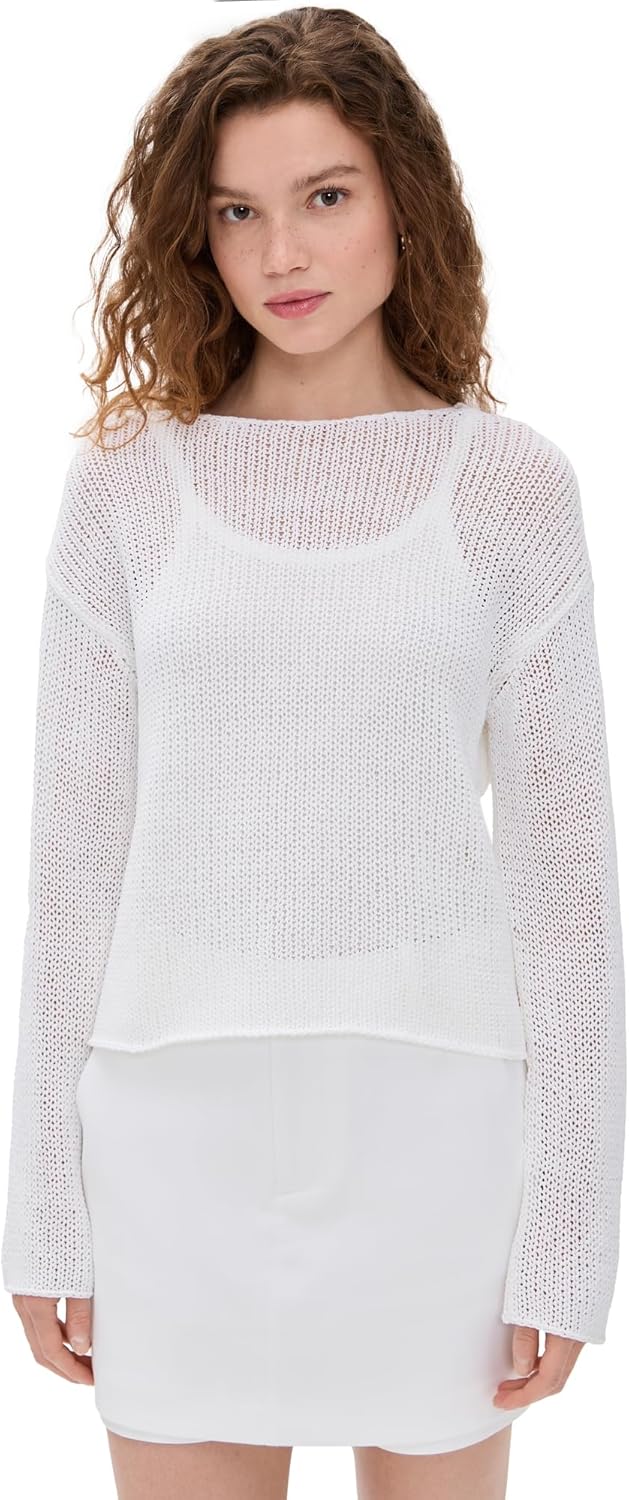 Vince Women's Coated Cotton Pullover