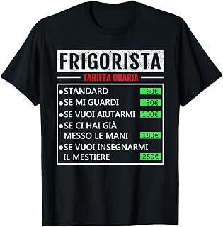 Vintage Frigorista Hourly Rate Funny For Frigorists T-Shirt