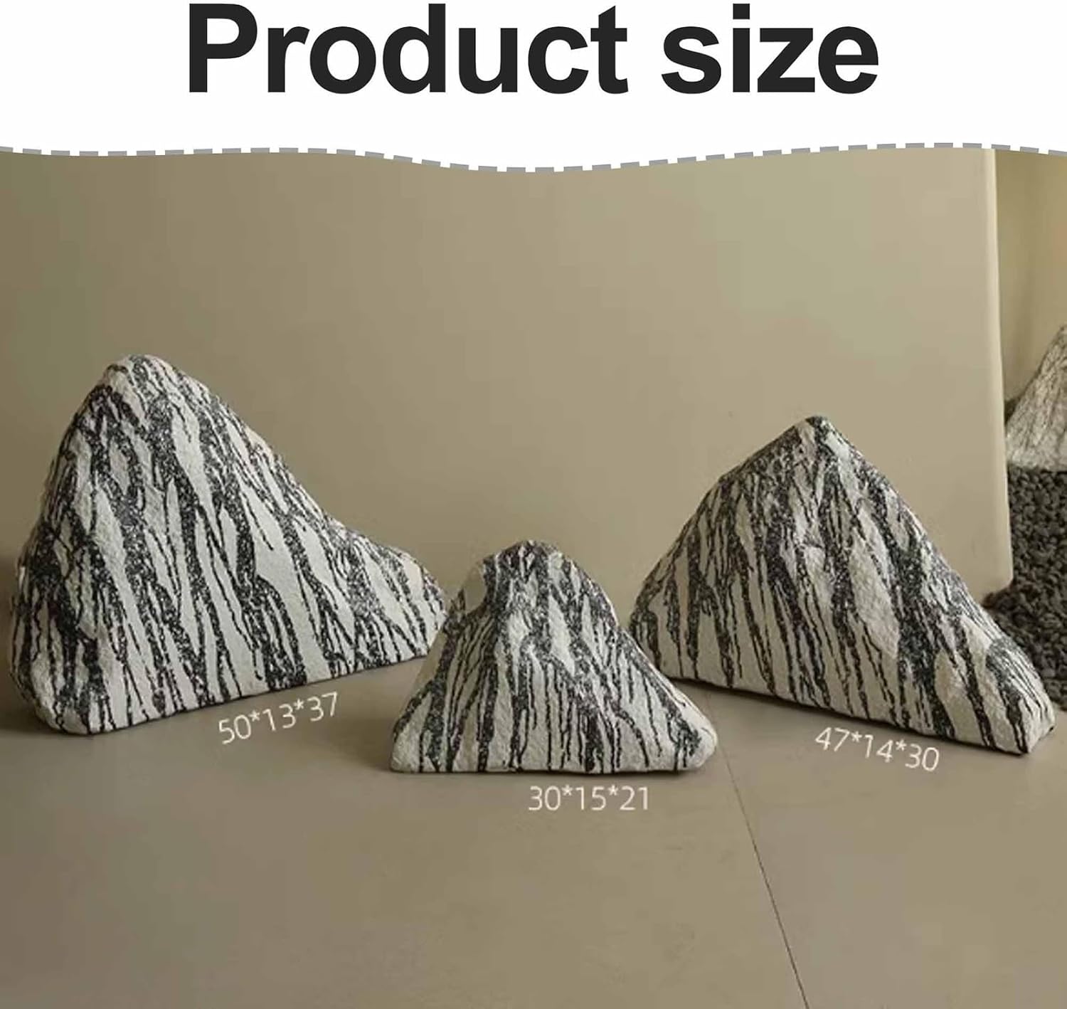 Simulation Faux Stone,Decorative Outdoor Fake Rock,Selected Fiberglass Material,Realistic Texture And Non-hollow Design,Suitable For Aquarium Decoration,Garden Photography,Courtyard Decoration(47x14x3