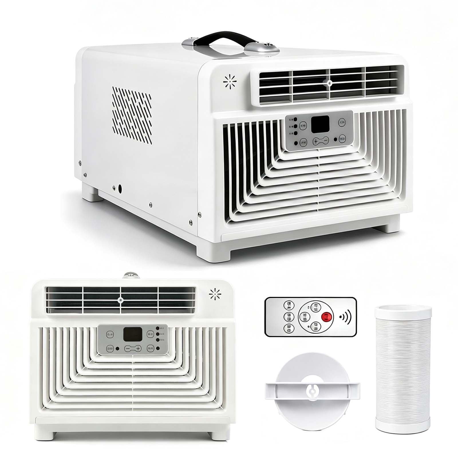 Condizionatore Portatile Inverter da 3400 Btu con Raffreddamento (15-32°C) per Tende, Camper e Camion (1-6 M²), Timer 12 Ore 220V