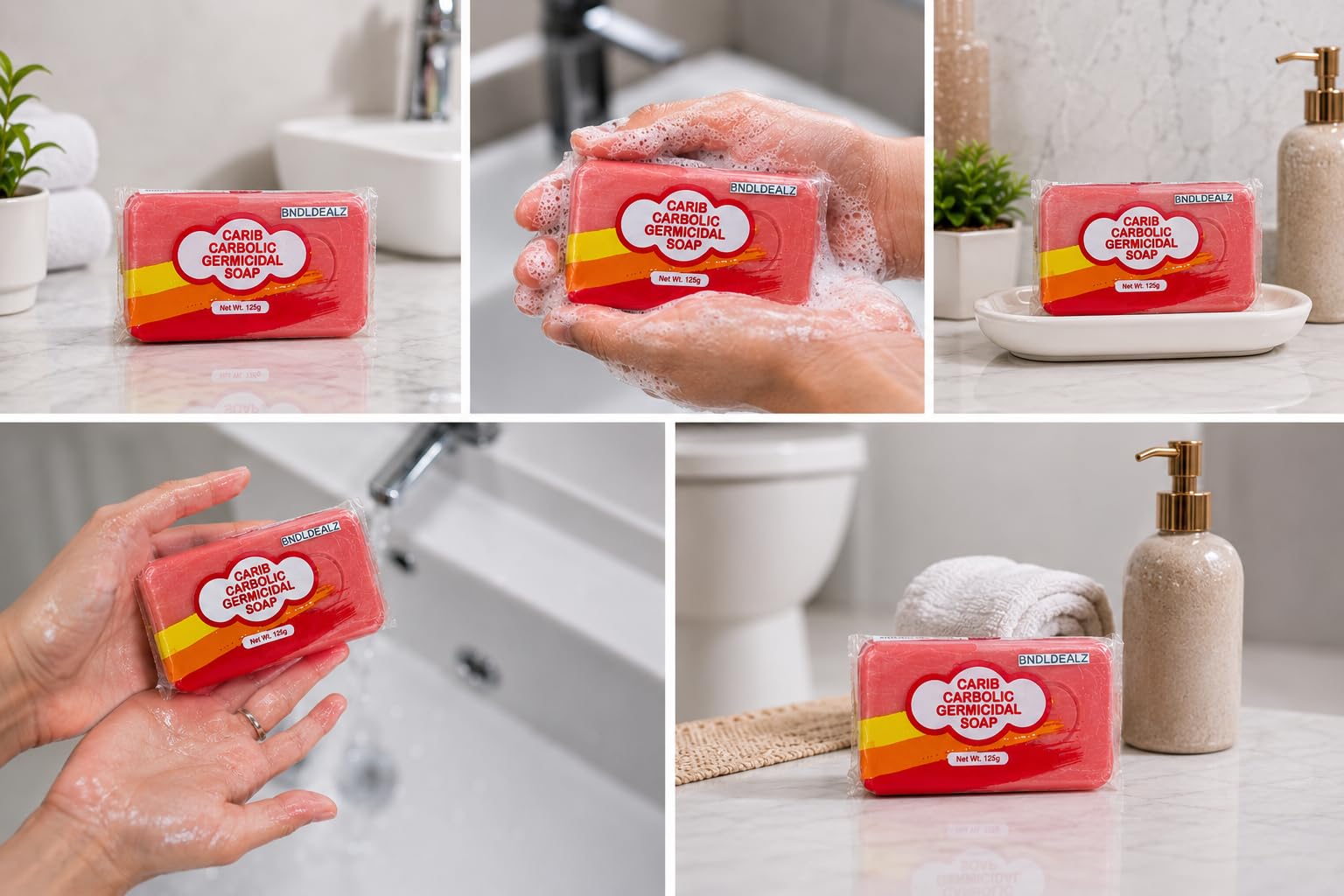 Carib Jamaican Carbolic Soap 12 Pack Bundle, 125g Bars