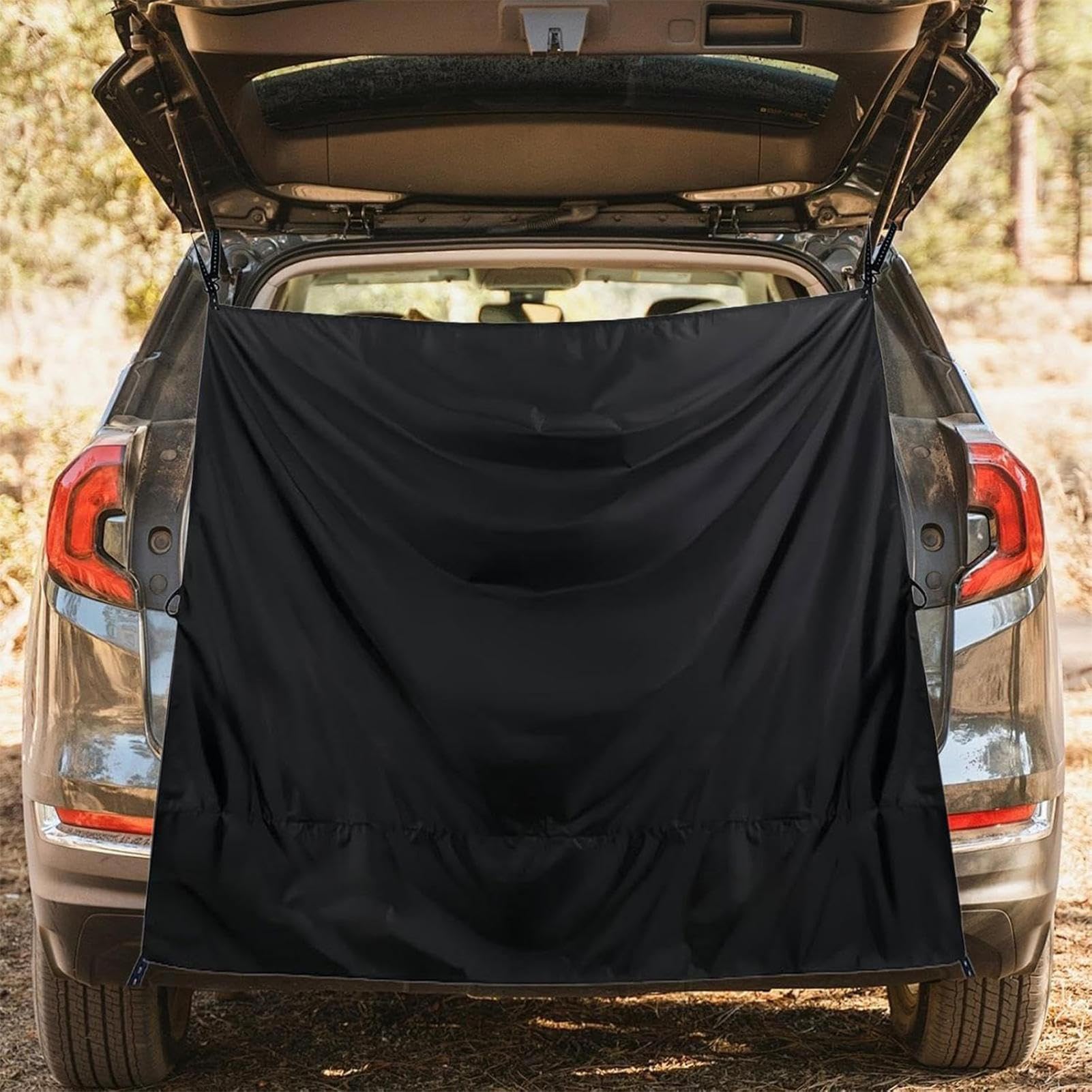 Générique Rideau Voiture Pare, Rideaux De Douche pour Porte Arrière De Camping-Car, Rrideau Douche Van Aménagé D'Intimité - Grand Pare- Réglable avec Crochets Magnétiques pour Douches Camping-Car