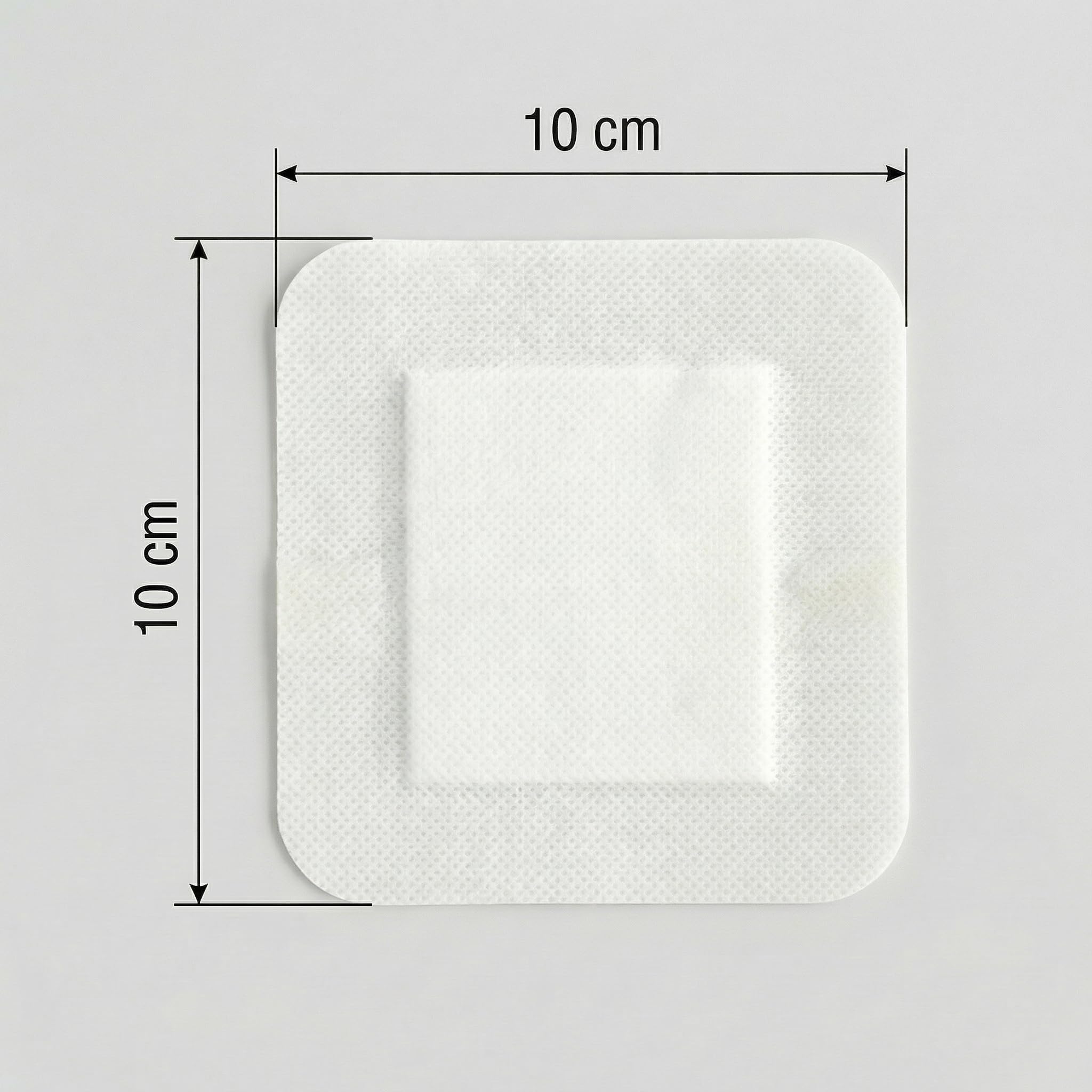 KMINA Apósitos Adhesivos de TNT (1200 unidades, 24 cajas de 50) 10 x 10 cm, Estériles para Suministro Médico