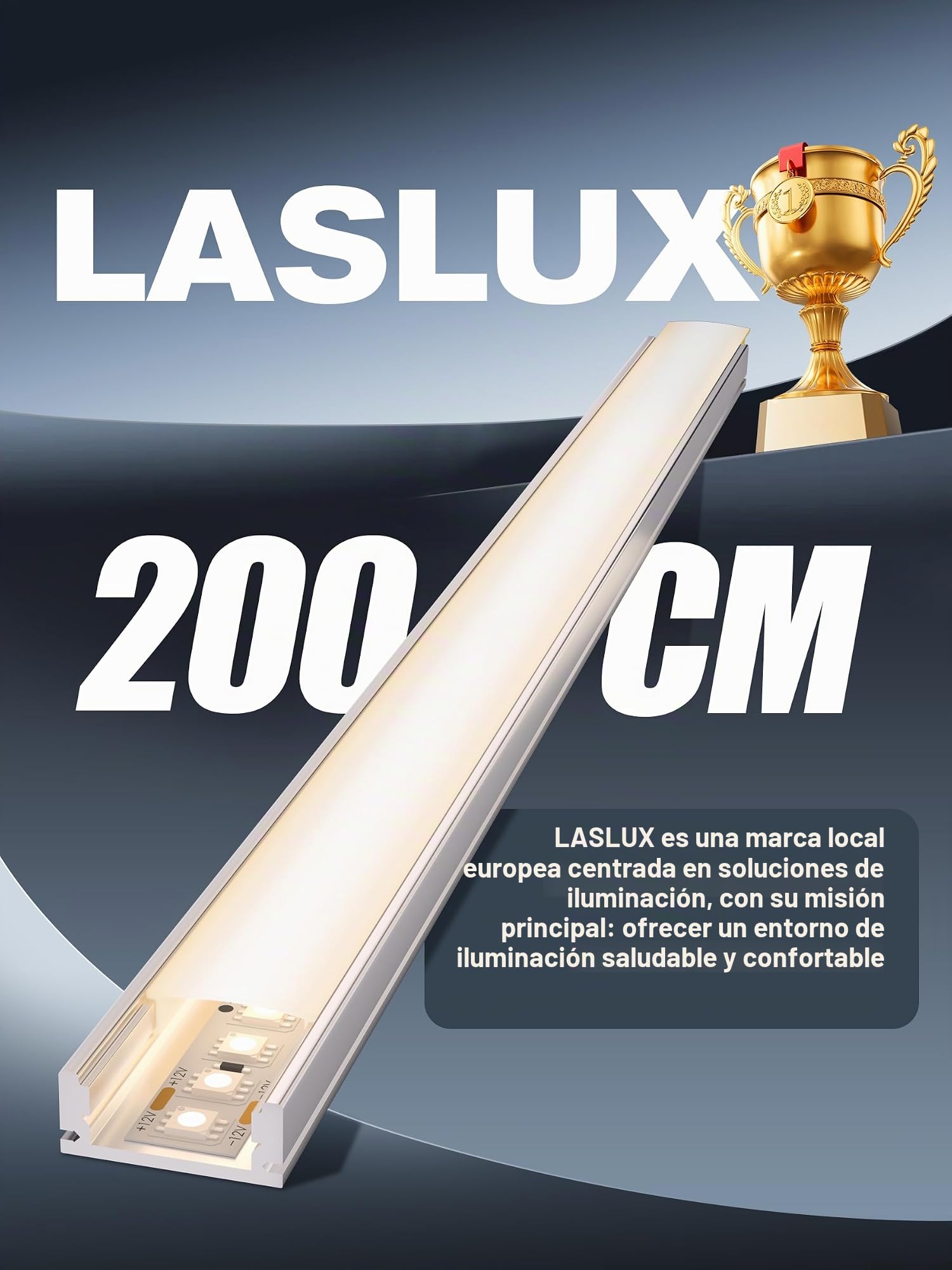 LED Perfil U forma de Aluminio para Tira Canaleta con Difusor Opaco y Transparente Empotrable (U-form, 6×1 Meter)