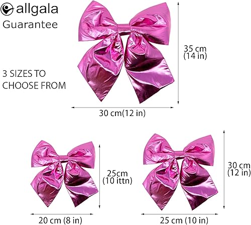Miniatura 2 de allgala Arcos decorativos de tela metálica de Navidad para guirnalda de corona, árbol de Navidad, silla, boda, paquete de 2 unidades, 10 (7.9 x 9.8