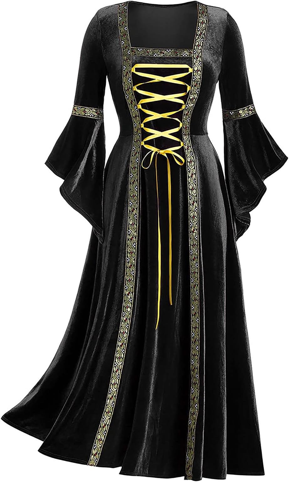 fartey Renaissance Costume Women 2024 Halloween Witch Fairy Costume 1800S Medieval Victorian Dress Palace Evening Dress
