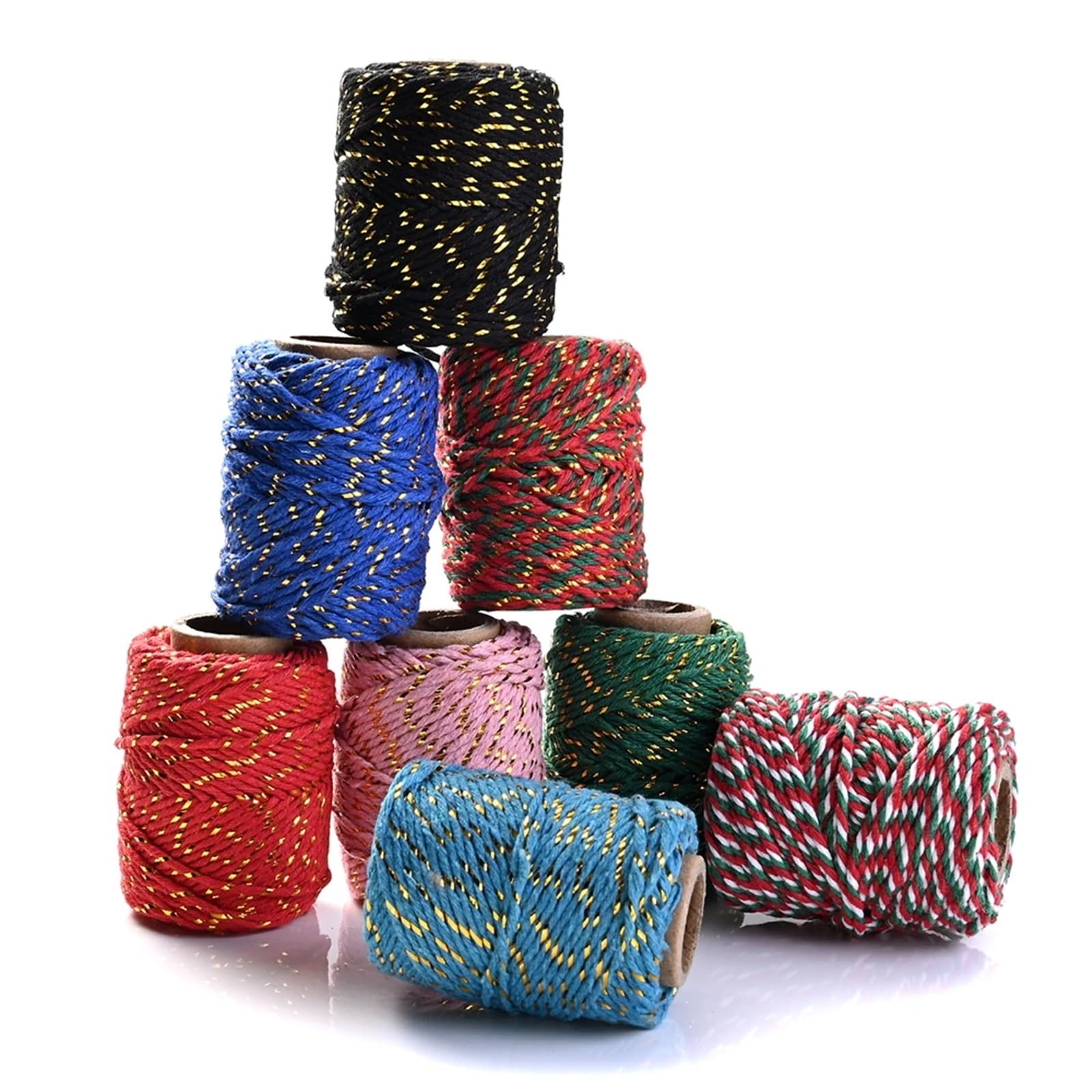 Hilo de hilo de algodón 2 mm x 20 m multicolor DIY
