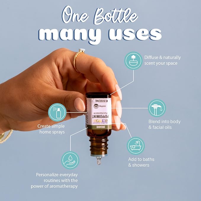 Aceite Esencial Orgánico de Menta Aura Cacia 0.25 Fl Oz miniatura 4