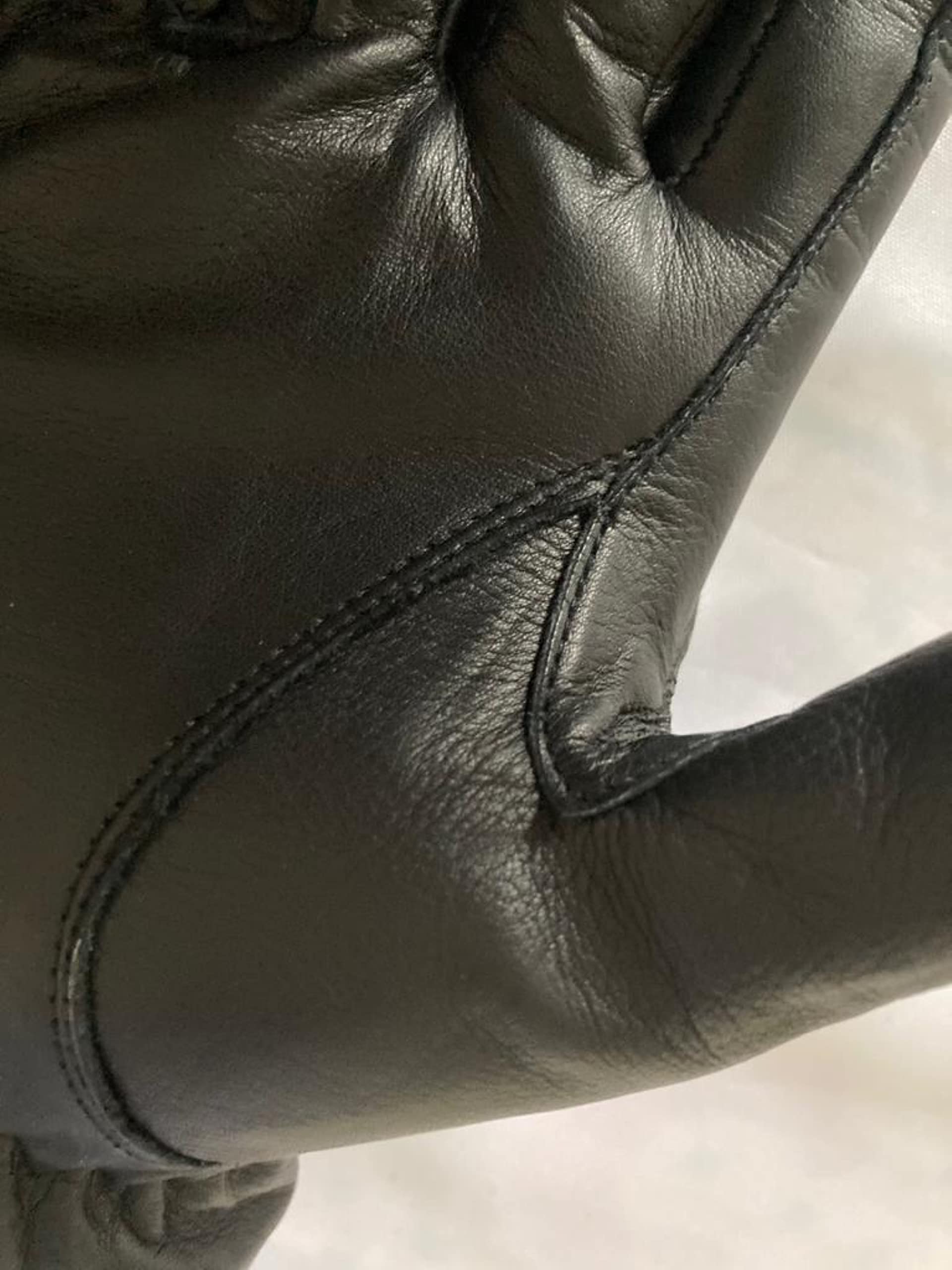 Guantes de equitación para mujer, 100% cuero real, marrón, beige, marrón y negro, para mujer ecuestre (mediano, negro)