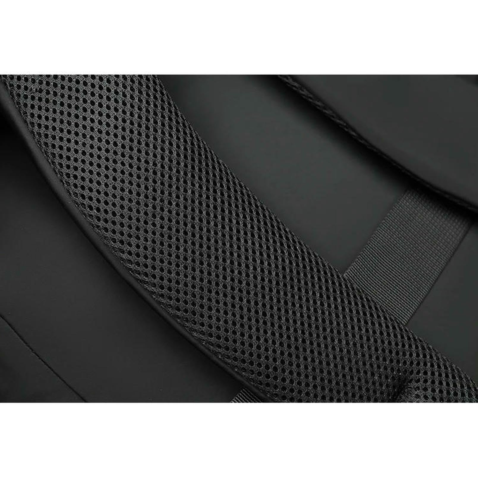 Zaino Porta pc Backpack per Laptop da 17,3 Pollici - Spallatta Regolabile, Adatto Lavoro, Scuola, Viaggio Borsa Pendolarismo, Liscio-Nero