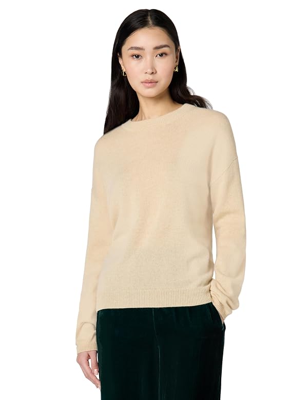 Velvet by Graham & Spencer Women's Brynne Cashmere Classics Pullover Sweater, Almond, X-Large by Velvet by Graham & Spencer - Used condition - US$61.02