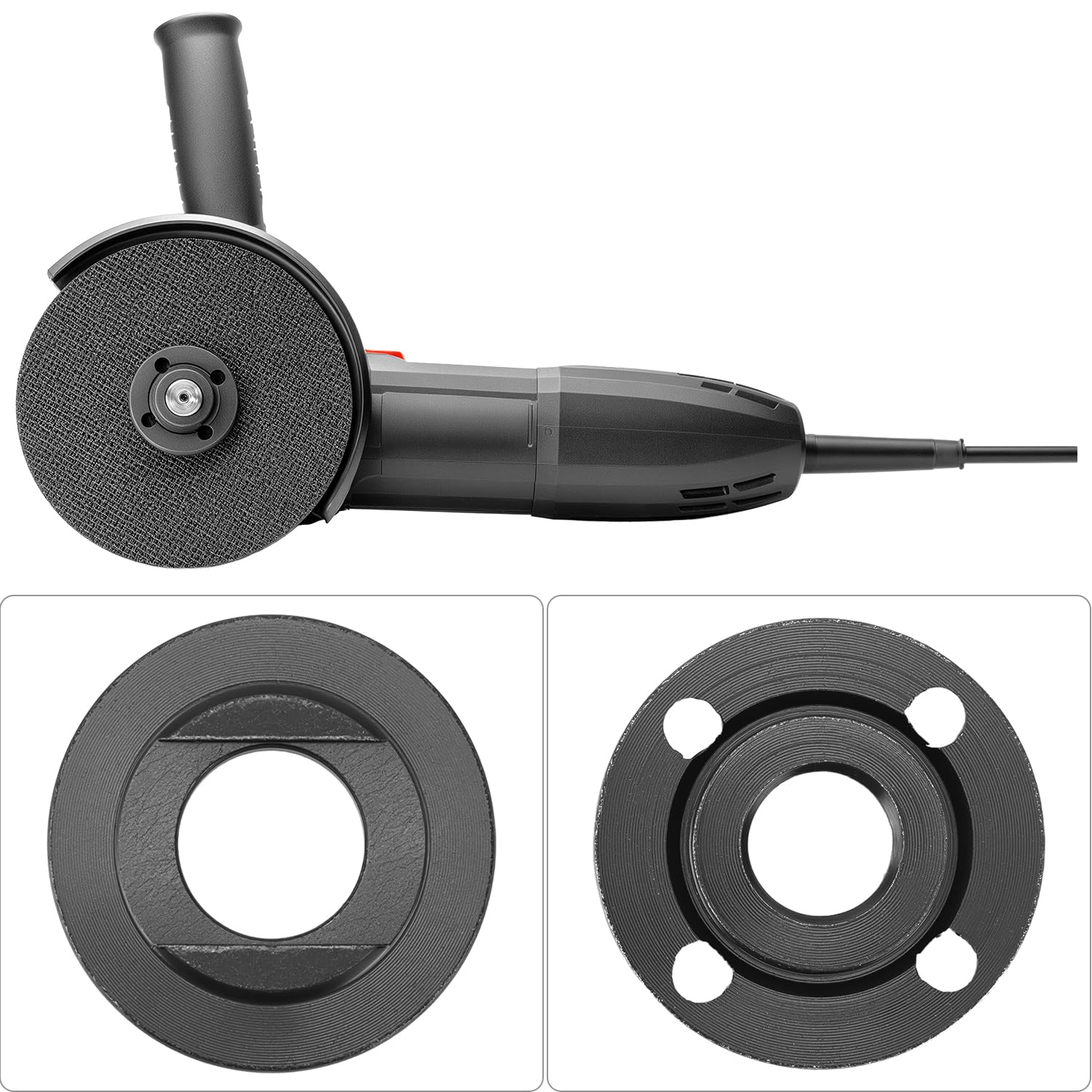 QWORK® Szlifierka kątowa zestaw kluczy kołnierzowych i kołnierzowych do uniwersalnej szlifierki kątowej 125 mm