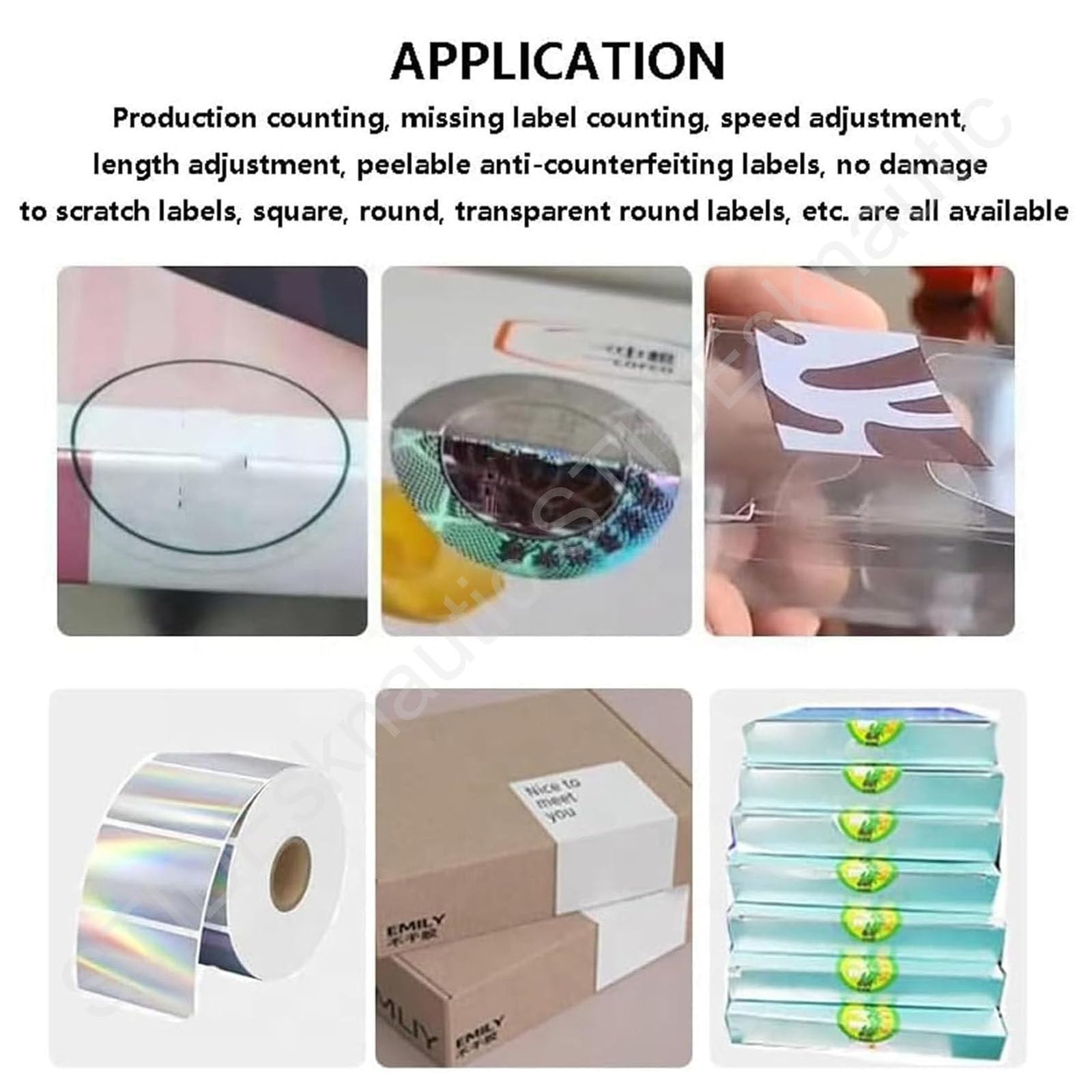 Etichettatrice semiautomatica per sigillare scatole, anticontraffazione, display touchscreen, velocità e lunghezza regolabili, garantisce l'integrità del prodotto