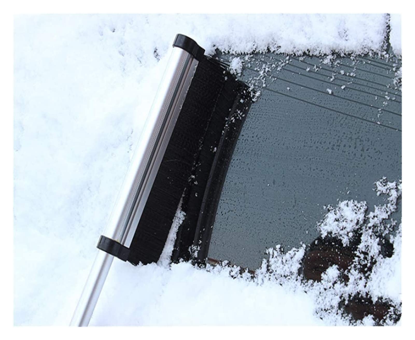 XMING Spazzola di neve ghiacciata anti-sci in acciaio inossidabile, raschietto di ghiaccio, raschiatura acqua raschiatrice, snowbrush e raschietto for auto for auto, strumento antigraffio con presa in