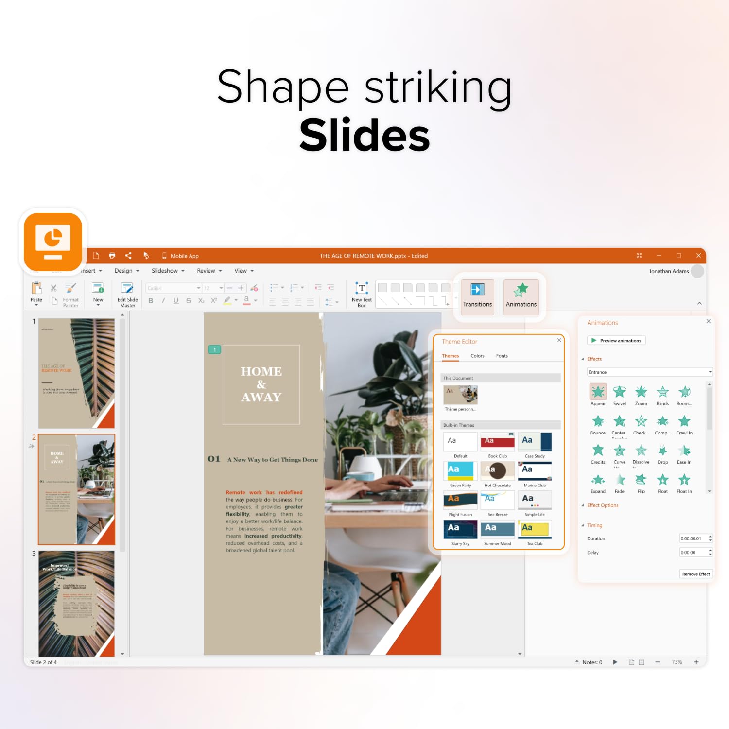 MobiOffice | Compatible with Microsoft Word, Excel, PowerPoint | Use on Desktop & Mobile Devices (Windows, Mac, Android & iOS) | Multiple Plans Available (Multi-user, Windows, MacOS)
