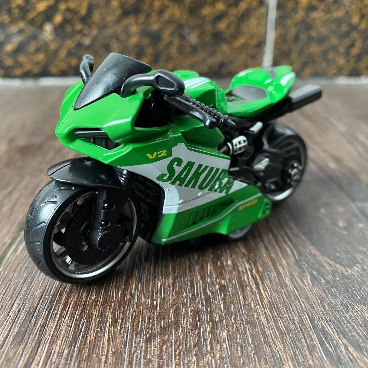 LGWJHCY 2PCS High Simulation Motorcycle Model, Perfect for Children Over 3 Years Old - Image 3