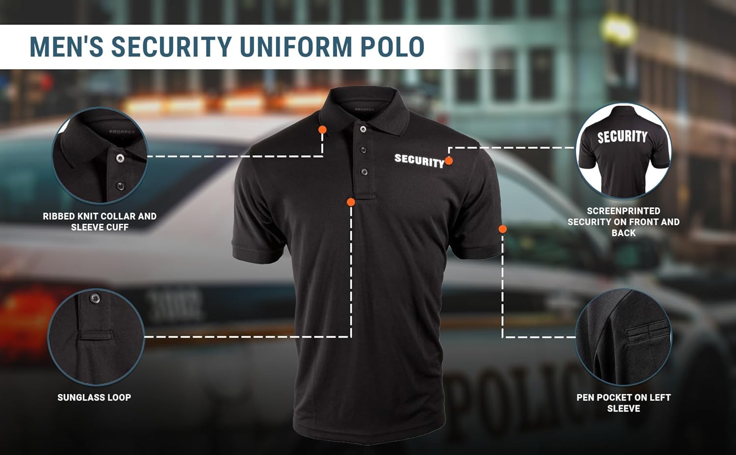 Propper Short Sleeve Security Uniform Polo Shirt - Image 5