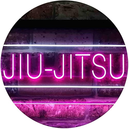 Miniatura 9 de ADVPRO Jiu-Jitsu Brasileño Sport Dual Color LED Neon Sign Rojo y Azul 24 x 16 pulgadas st6s64-i3836-rb