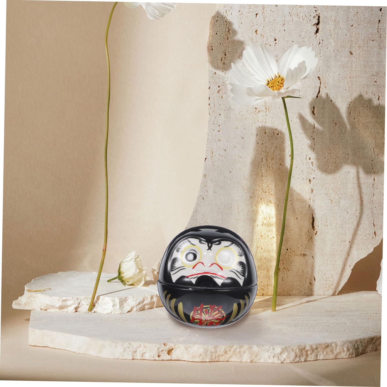FUNOMOCYA Japanese Style Ceramic Lucky Cat Figurine Smooth Surface