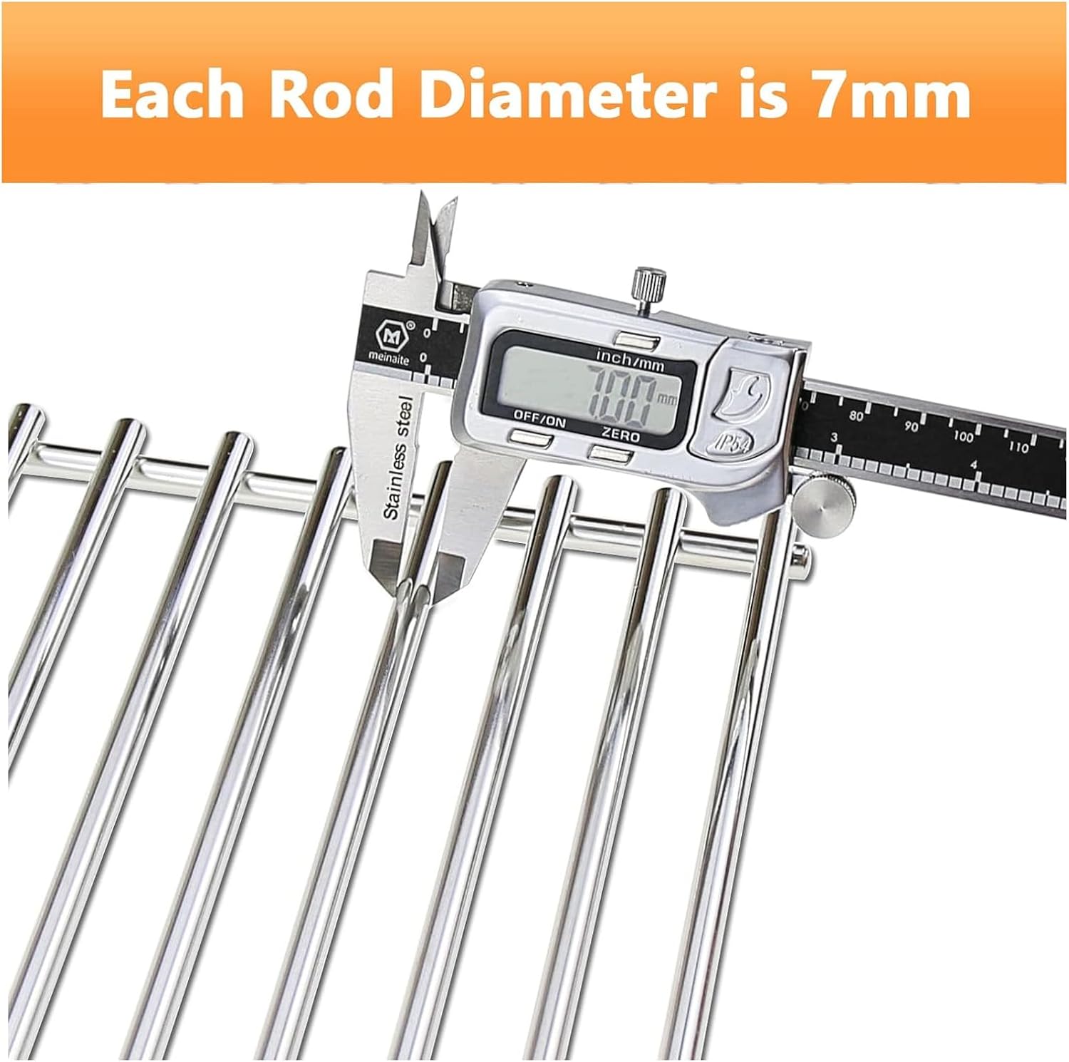 Hisencn 7639 Cooking Grates for Weber Spirit I & II 300 Series E310, E320, S310 S320, 17.3 Inch Stainless Steel Grids for Spirit 700, Genesis Silver B C, Genesis Gold B C, Genesis Platinum B C