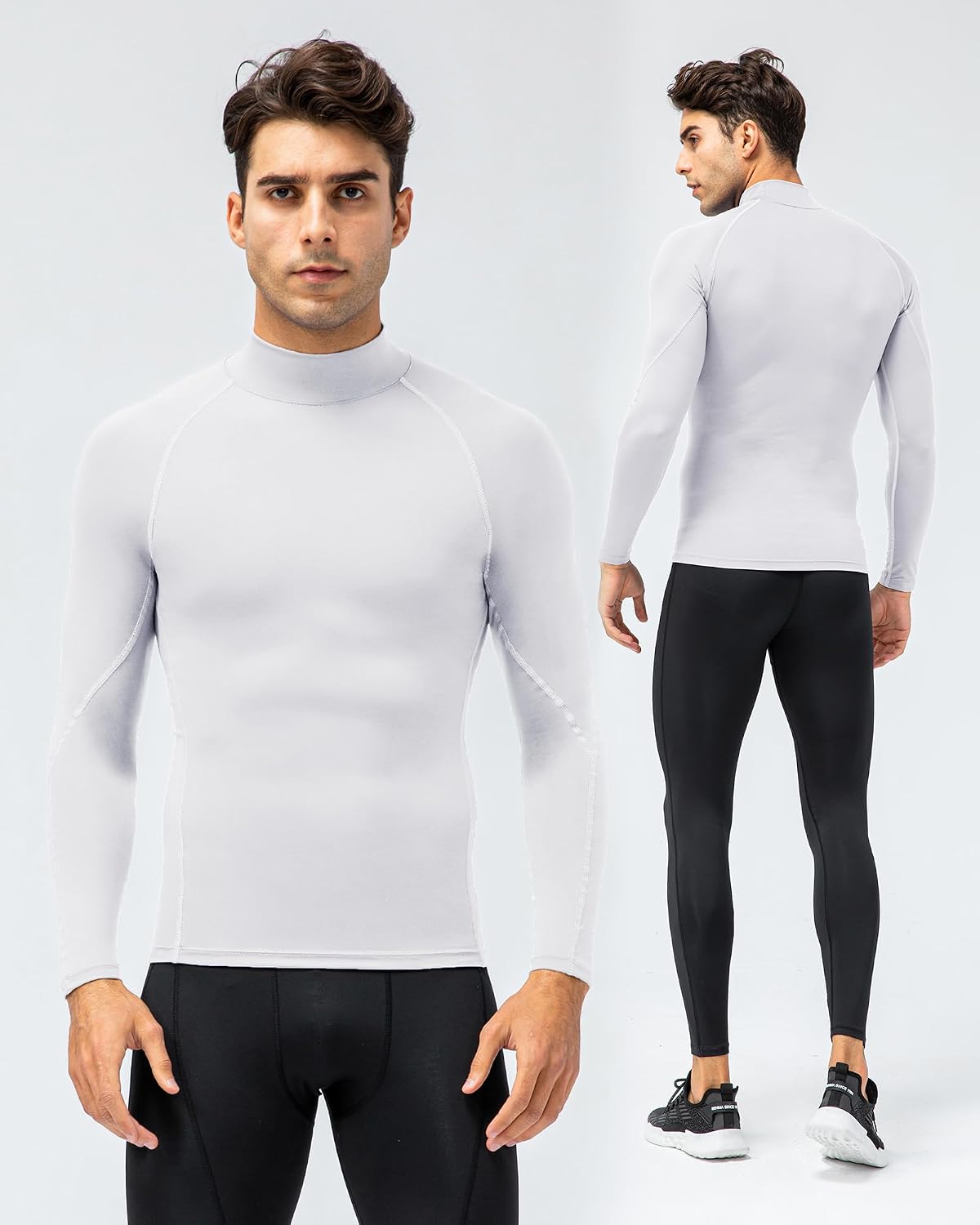 Compression Shirt Men Long Sleeve Quick Dry Workout Base Layer